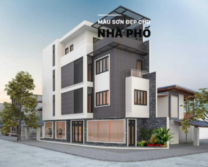 Màu sơn đẹp cho mặt tiền nhà Phố - Queen Paint
