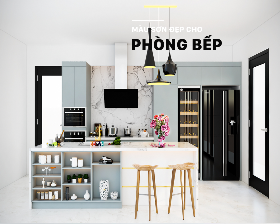 Màu sơn đẹp cho phòng Bếp - Queen Paint